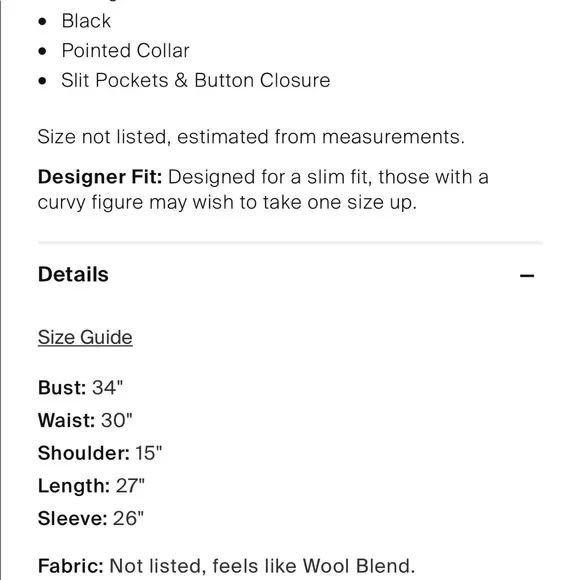 AUTHENTIC VALENTINO Vintage Boutique Blazer. Size 4. - Picture 3 of 8